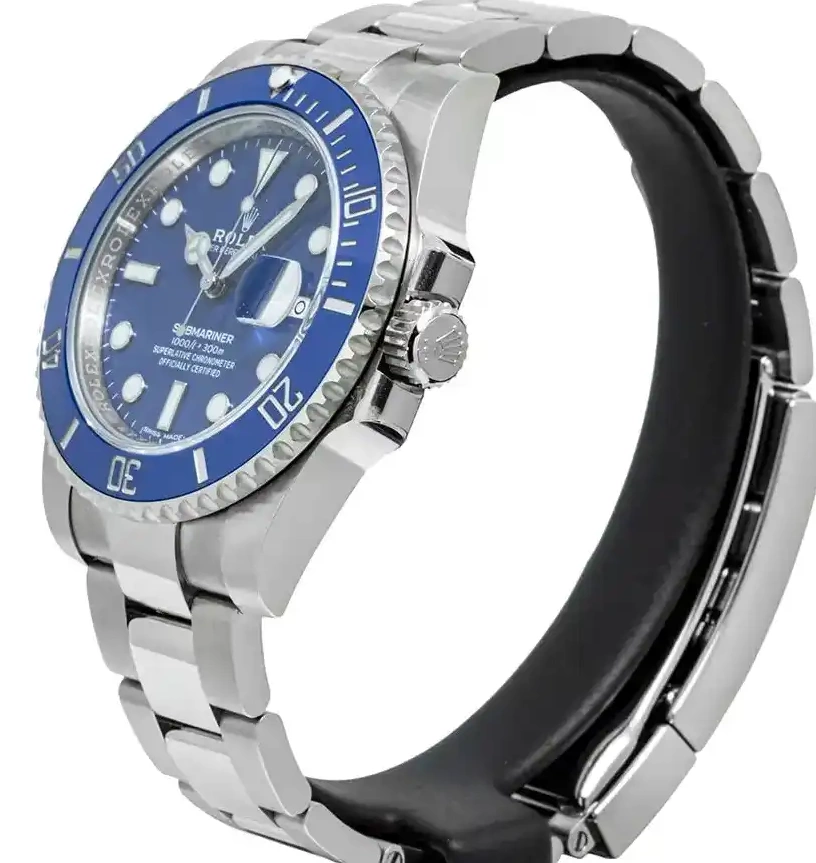 PrestigiousJewelrys Blue Rolex 116619LB Submariner 0625